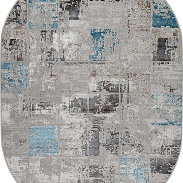 37890A OVAL синий/бежевый Roma