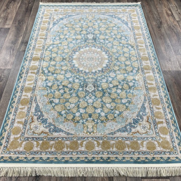 Иранский ковер Iran FARSI 1200 1200 G129 (Акрил - Полиэстер, бежевый, голубой)