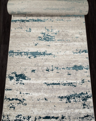 Ковер российский F298 Меринос (PP Heatset Высокоплотный, синий, серый)