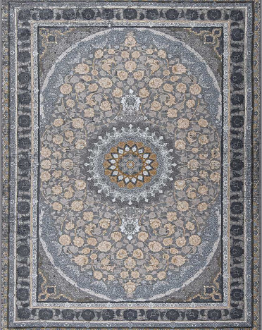 Иранский ковер Iran Mashad 1200 G285 (Акрил, серый)