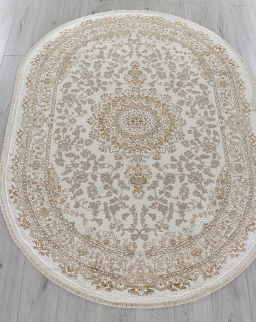 Ковер 27239A - CREAM / GOLD - Овал - коллекция MOSSO