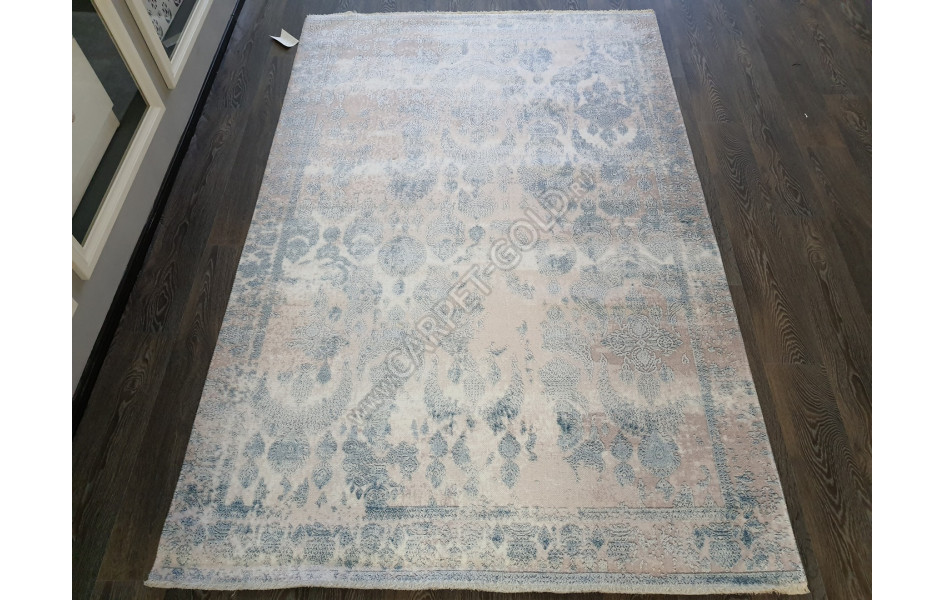 Безворсовый ковер лофт дизайн BANCO P1055 BEIGE-NAVY