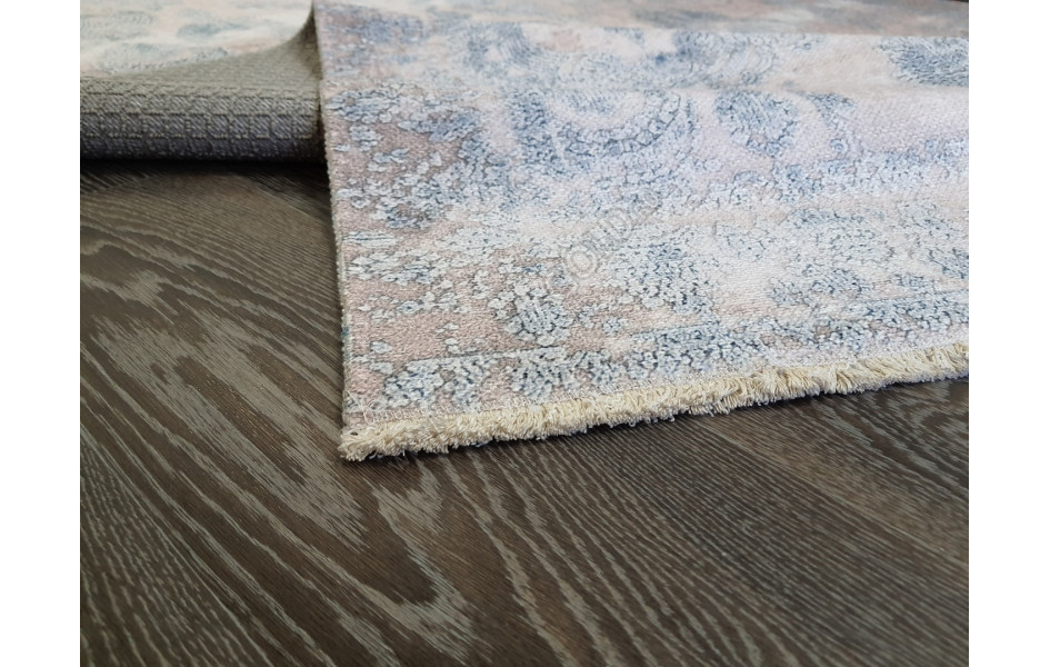 Безворсовый ковер лофт дизайн BANCO P1055 BEIGE-NAVY