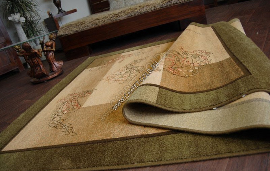 Польский шерстяной ковер ISFAHAN Adara Olive