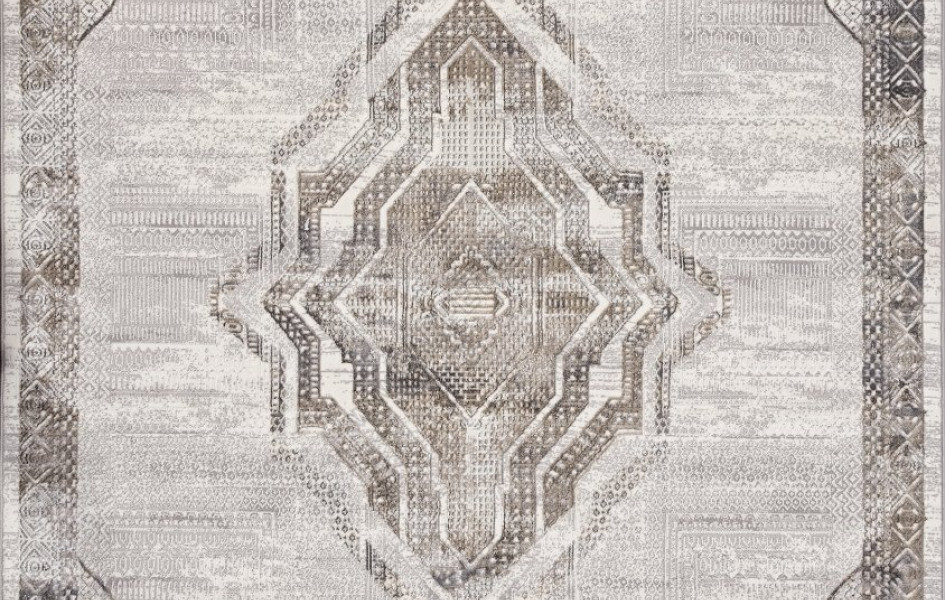 Ковер 07541A - CREAM HB / GREY FDY - Прямоугольник - коллекция ASADU