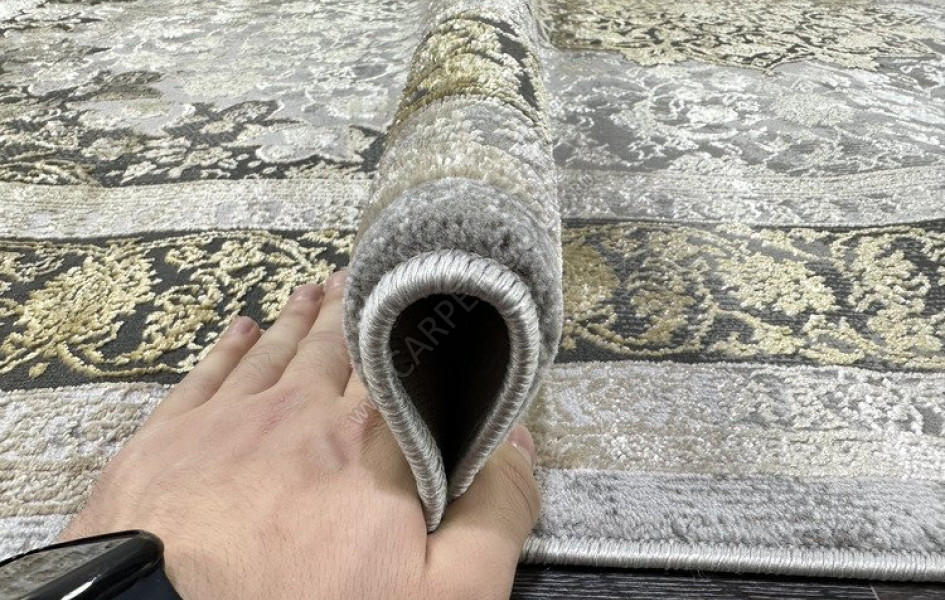 Ковер турецкий Lisa AA610A_IVORY MUSTARD овал