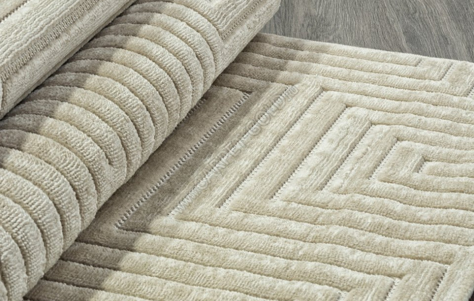 Ковер D786AP - BEIGE / BEIGE - Прямоугольник - коллекция JUNO