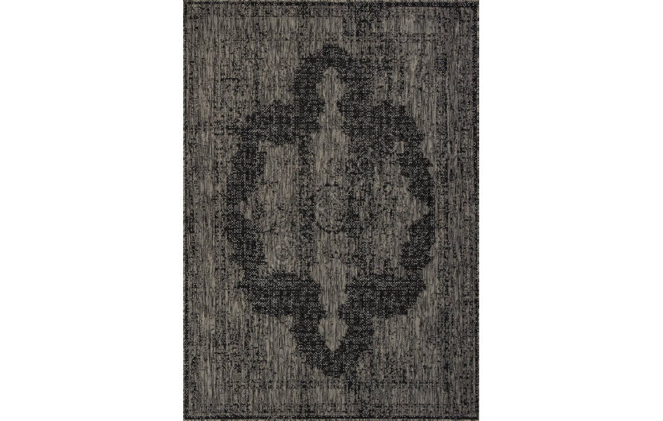 Ковер S129 - BLACK-GRAY - Прямоугольник - коллекция KAIR