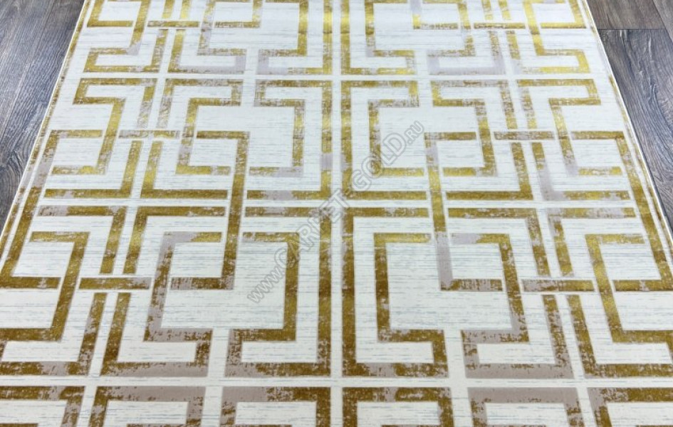Иранский ковер Paris 1220 yellow cream из бамбукового шелка